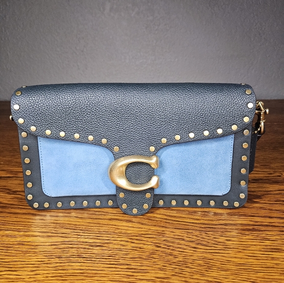 Coach Tabby Pacific Blue-Brass With Rivets - Picture 2 of 13